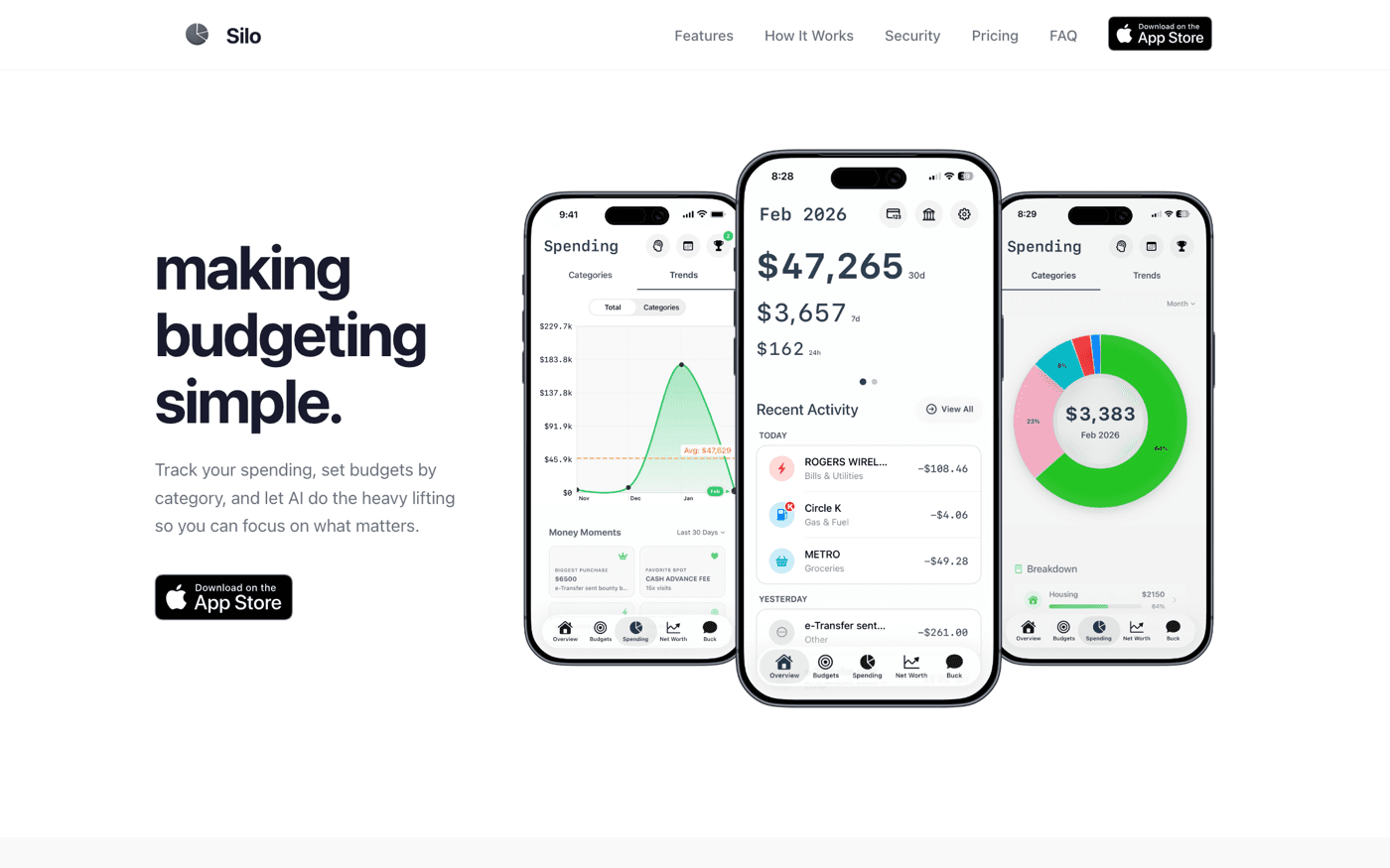 Silo homepage